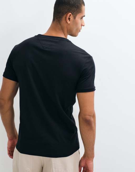 Tommy Jeans chest logo slim fit T-shirt in black, 5 of 5