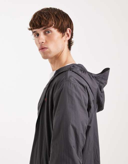 Tommy Jeans Chicago fleece hooded jacket in dark gray , 4 of 5