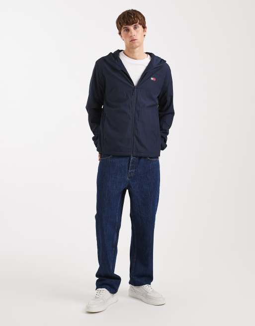 Tommy Jeans - Chicago - Marineblå jakke med hætte i fleece, 2 af 5