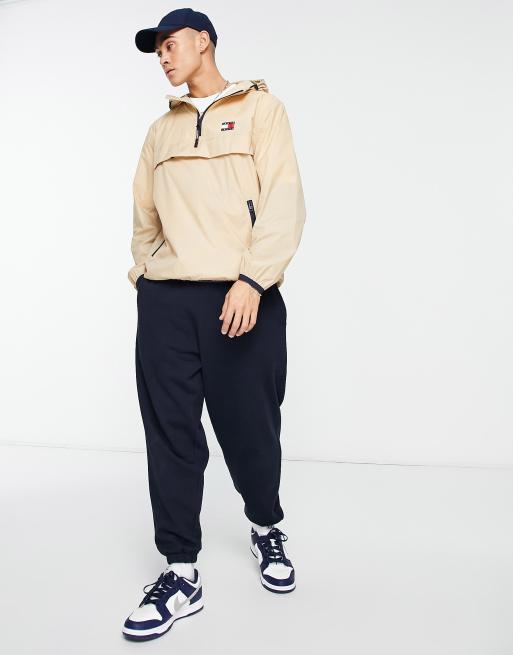 Tommy jeans logo half zip clearance anorak jacket