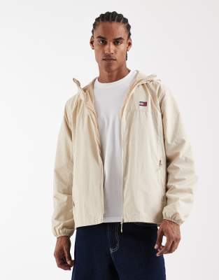 Tommy Jeans Chicago Packable Jacket In Neutral