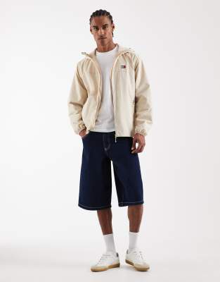 Tommy Jeans Chicago Packable Jacket In Neutral