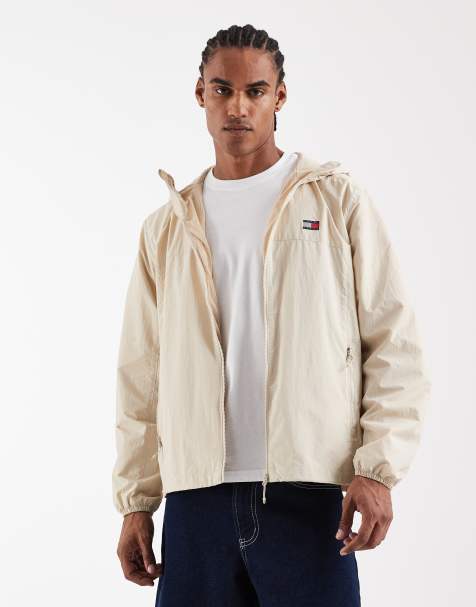 Tommy Jeans – Chicago – Verstaubare Jacke in Beige - view 1