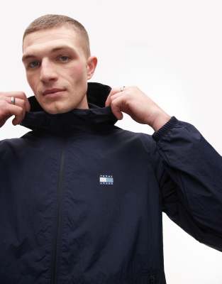 Tommy Jeans Chicago Windbreaker Jacket In Blue
