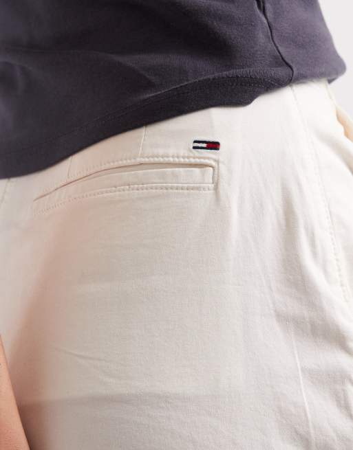 Tommy Jeans - Chino a fondo ampio color crema, 2 di 5