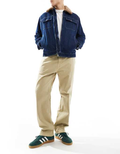 Tommy Jeans – Chinos in Hellbraun mit geradem Schnitt