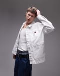 [Tommy Jeans] Tommy Jeans chore denim jacket in white XS Denim white