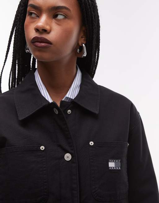 Tommy Jeans Chore Jacket in black, 2 of 4