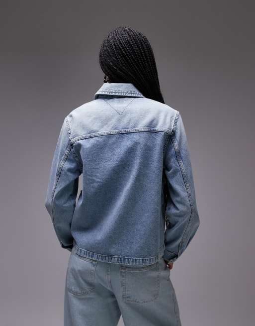 Tommy Jeans – Chore – Jasnoniebieska kurtka jeansowa , 4 z 4