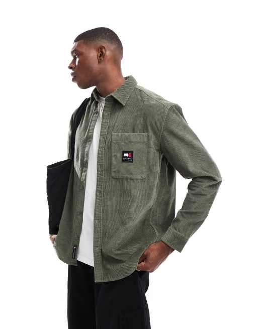 Military green shirt with jeans online