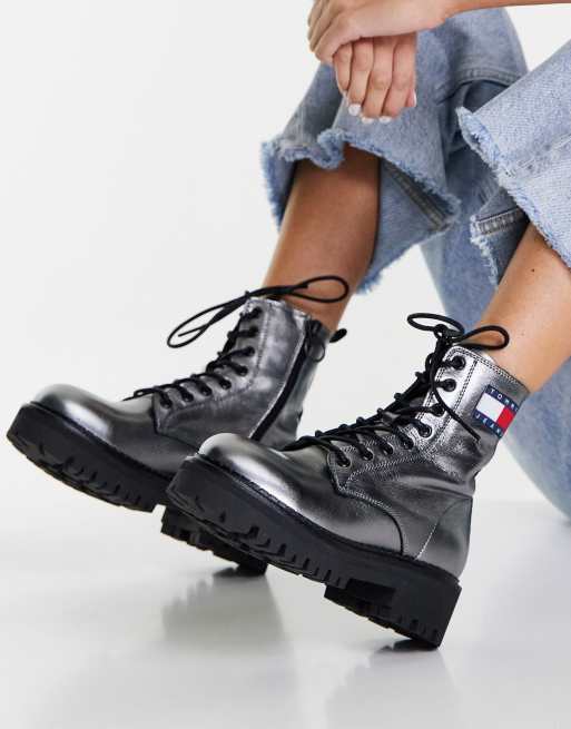 Hilfiger best sale denim boots