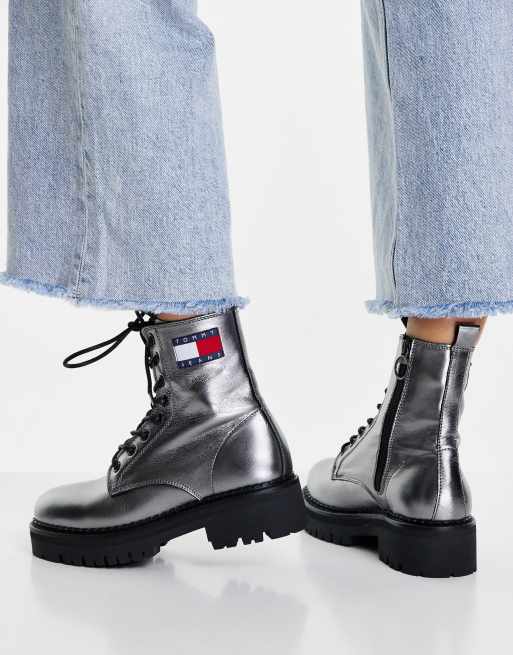 Tommy hilfiger 2025 metallic boots