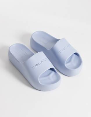 Tommy Jeans Chunky Slides In Blue