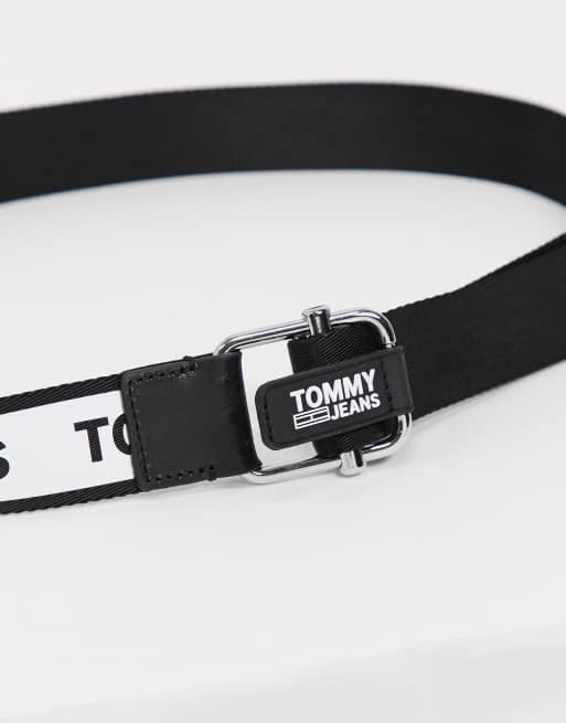 Tommy Jeans - Cintura nera con logo, 3 di 4