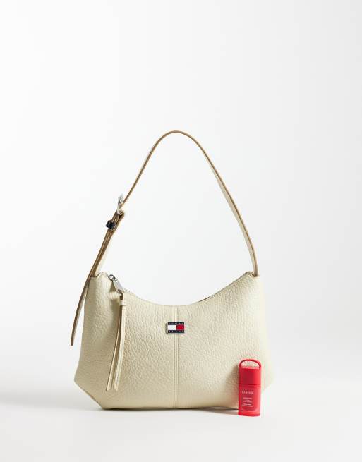 Tommy Jeans - City - Bolso de hombro color crema flexible, 2 de 4