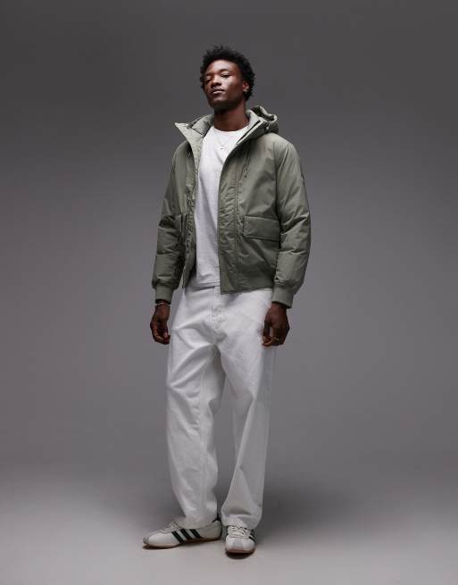 Tommy Jeans city bomber jacket in sage, 2 of 5