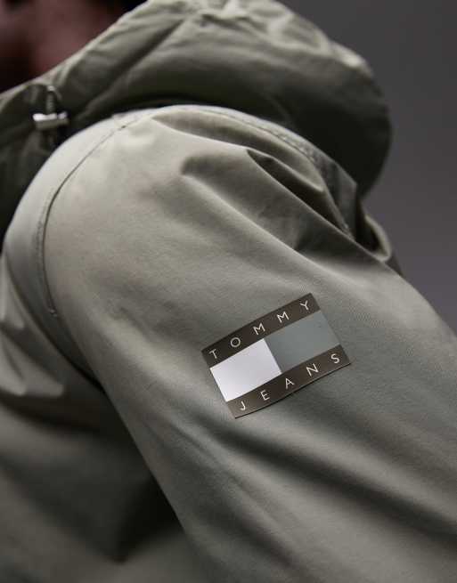 Tommy Jeans city bomber jacket in sage, 5 of 5