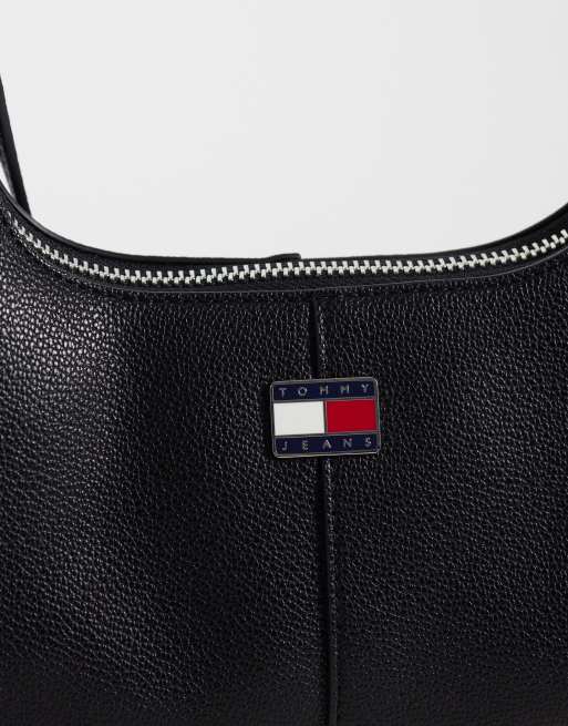 Tommy Jeans city shoulder bag in black, 3 of 4