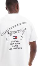 【 JEANS】regular signature back print t-shirt Tommy Jeans Regular Signature Back Print T-Shirt | endource