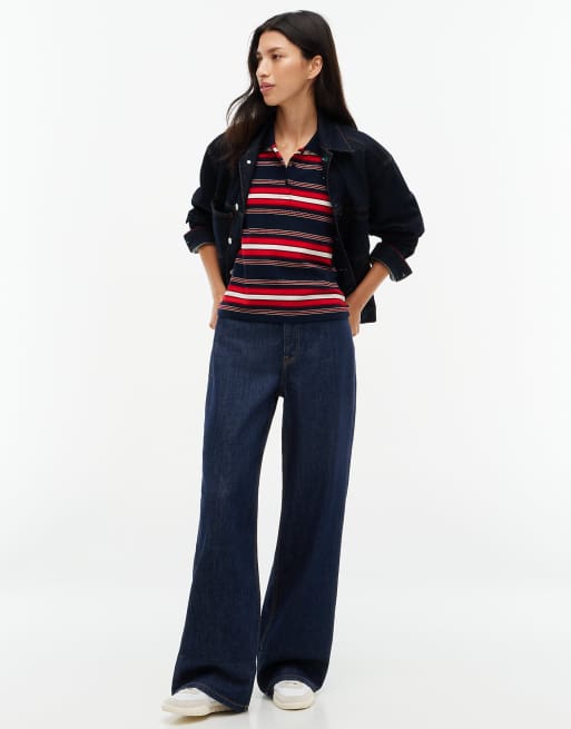 Tommy Jeans Claire high rise wide leg jeans in denim dark, 2 of 7