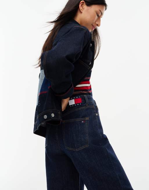 Tommy Jeans Claire high rise wide leg jeans in denim dark, 4 of 7