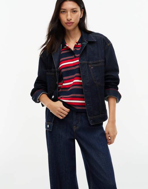 Tommy Jeans Claire high rise wide leg jeans in denim dark, 5 of 7