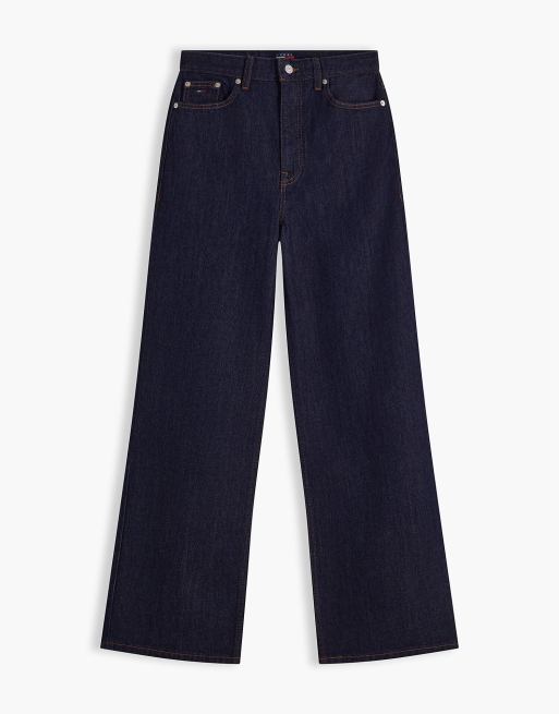 Tommy Jeans Claire high rise wide leg jeans in denim dark, 7 of 7