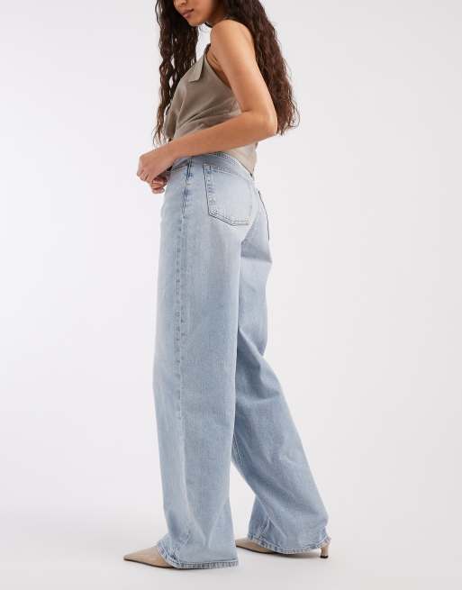Tommy Jeans Claire high rise wide leg jeans in light wash blue, 2 of 5