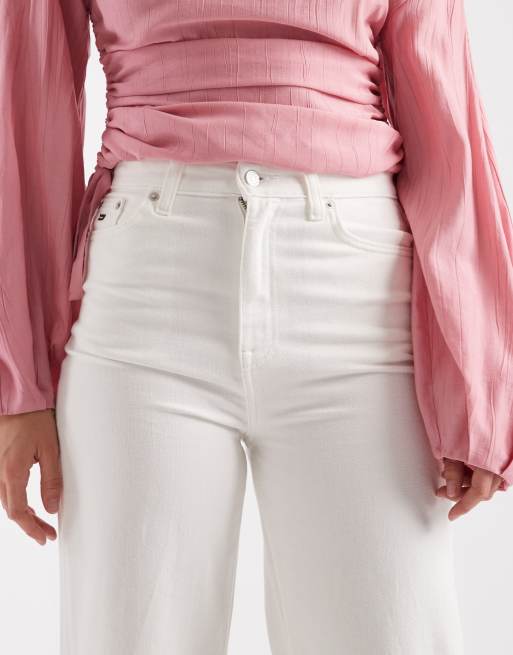 Tommy Jeans Claire high rise wide leg jeans in white, 5 of 5