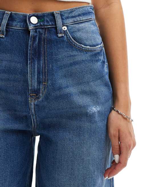 Jeans Taille Haute Even&Odd Pour Femme - Taille 36 Bleu - Coton/lycra - Occasion Très Bon état