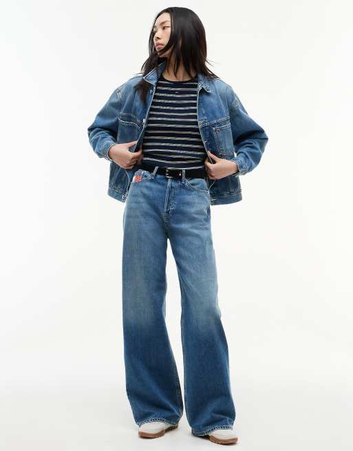 Tommy Jeans Claire jean large taille haute à poches bleu, 2 de 7
