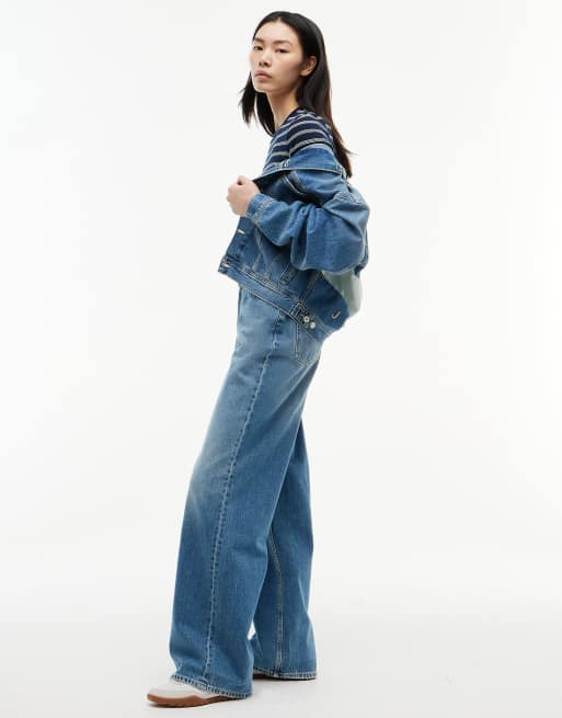 Tommy Jeans Claire jean large taille haute à poches bleu, 3 de 7