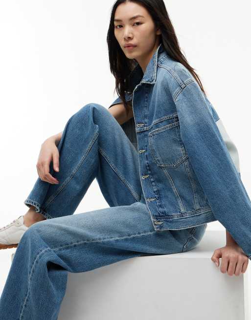 Tommy Jeans Claire jean large taille haute à poches bleu, 4 de 7