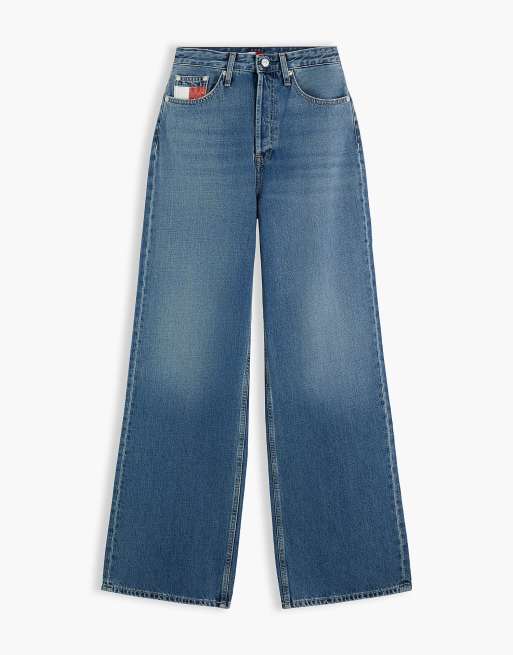 Tommy Jeans Claire jean large taille haute à poches bleu, 7 de 7