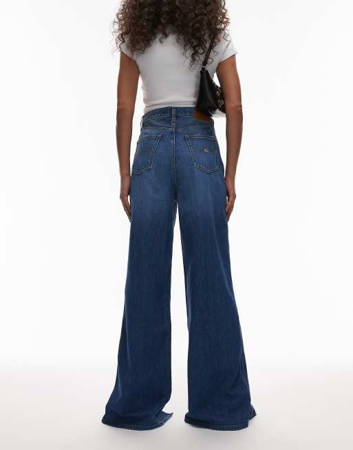 Tommy Jeans Claire Jean taille haute avec surpiqûres sur l - Main Image