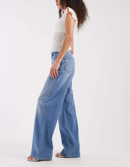 Tommy Jeans - Claire - Jeans a fondo ampio e vita alta lavaggio blu chiaro, 2 di 5