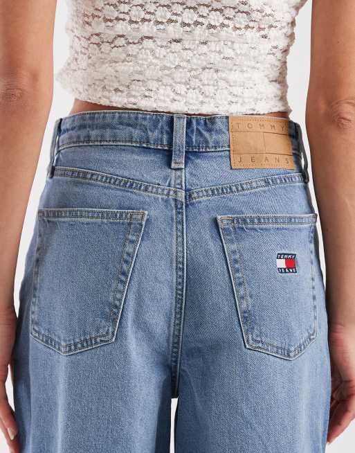 Tommy Jeans - Claire - Jeans a fondo ampio e vita alta lavaggio blu chiaro, 5 di 5