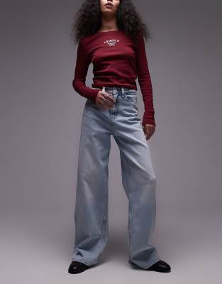 Tommy Jeans - Claire - Jeans in Ultra-Hell mit hohem Bund und weitem Bein-Blau