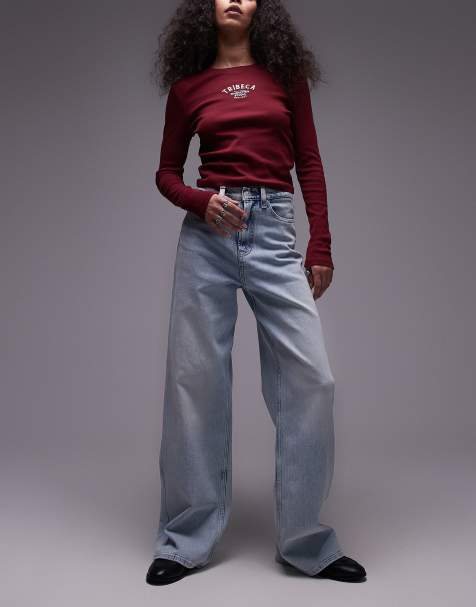 Tommy Jeans – Claire – Jeans in Ultra-Hell mit hohem Bund und weitem Bein - view 1