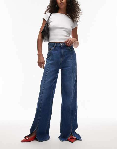 Tommy Jeans - Claire - Jeans met hoge taille en naden aan de voorkant in mid-wash - view 1