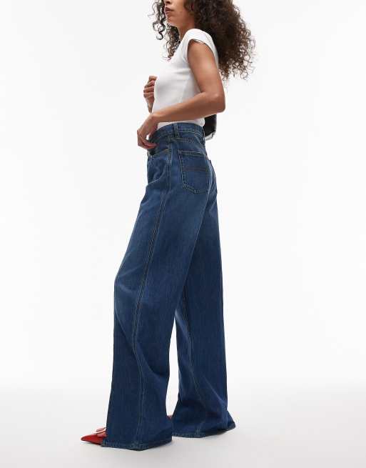 Tommy Jeans – Claire – Mellanblå jeans med hög midja och sömmar framtill, 2 av 5