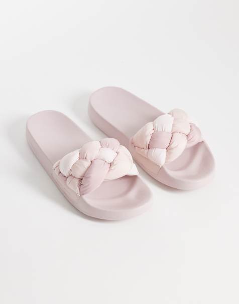 Tommy Jeans - Claquettes à bride tressée - Rose clair - view 1