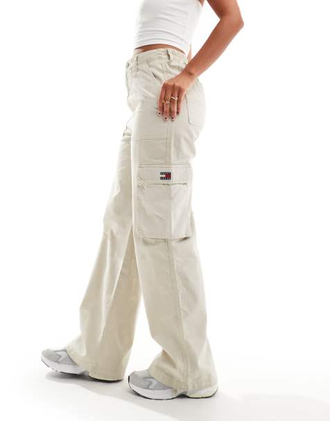 Tommy Jeans - Clarie - Utility-cargobroek in beige - view 1