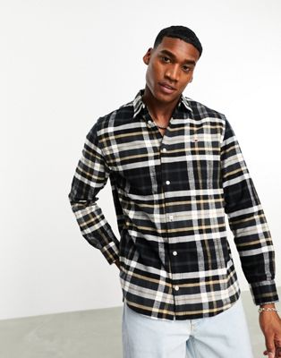 Tommy Jeans classic essential check shirt in black check