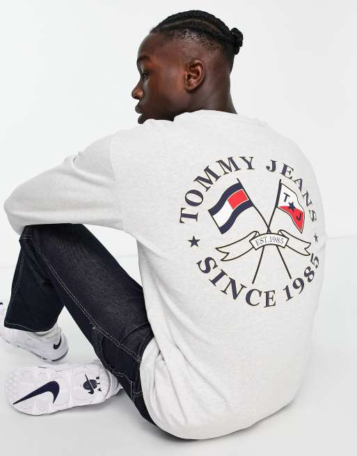 Tommy Jeans relaxed fit modern prep back logo T-shirt in white