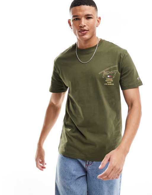 tommy jeans t shirt green