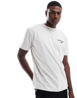 Tommy Jeans Classic Linear Back Print T-shirt In Gray