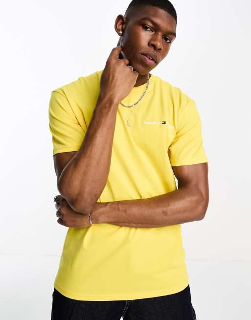 Tommy jeans hot sale t shirt yellow