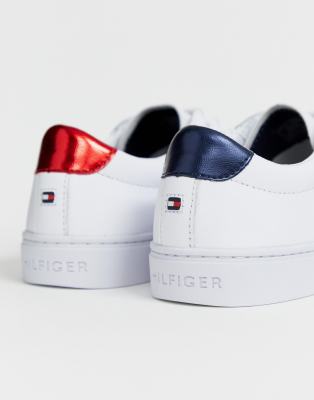 Tommy Jeans classic logo leather lace 