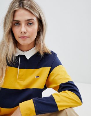tommy jeans classic rugby shirt